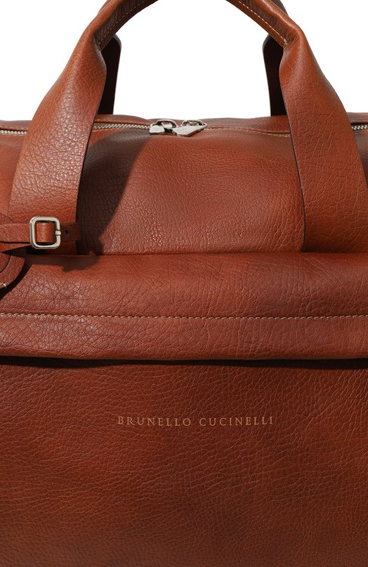 фото Кожаная дорожная сумка brunello cucinelli