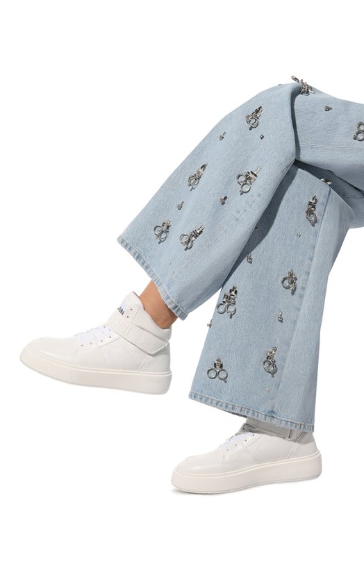 фото Кожаные кеды ganni