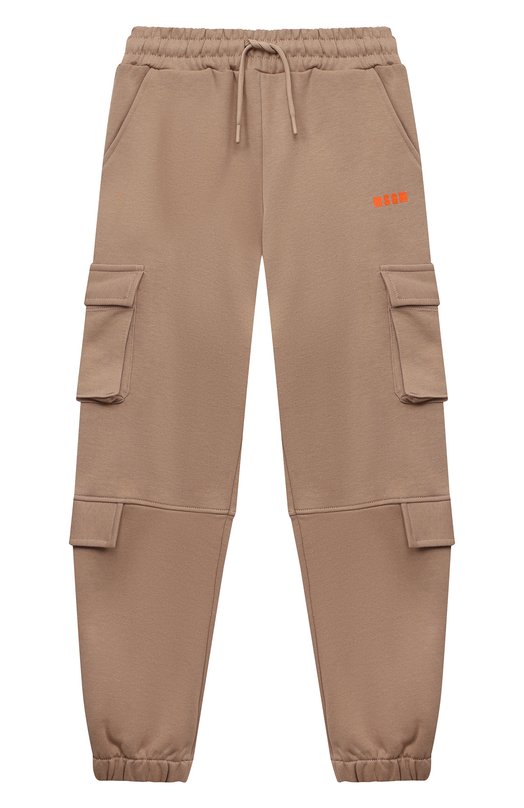 Хлопковые брюки-карго MSGM kids