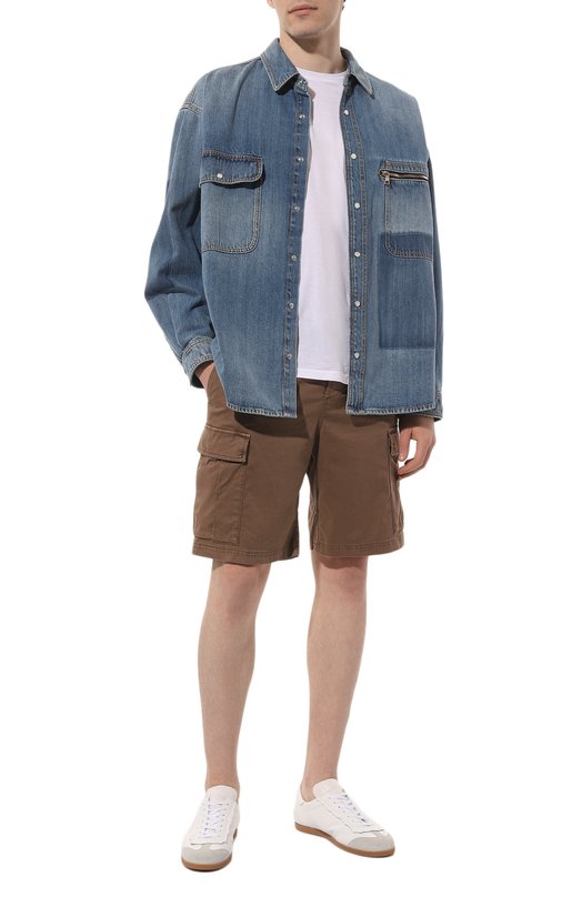 фото Хлопковые шорты brunello cucinelli