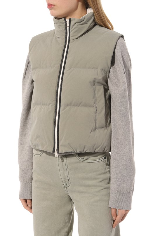 фото Пуховый жилет brunello cucinelli