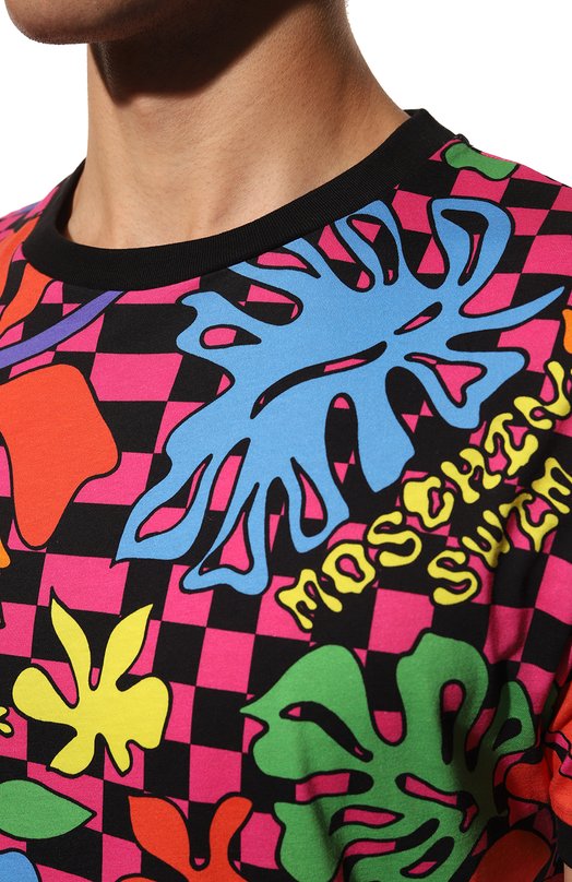 фото Хлопковая футболка moschino
