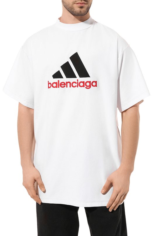 фото Хлопковая футболка adidas x balenciaga balenciaga
