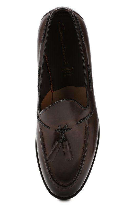 фото Кожаные лоферы santoni