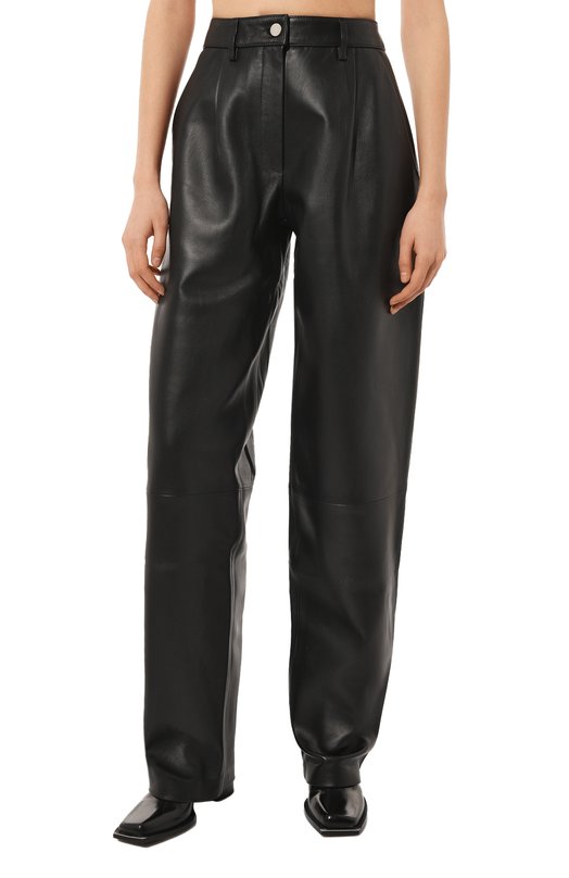 фото Кожаные брюки mainless