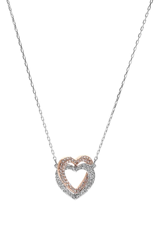 фото Кулон на цепочке infinity heart swarovski