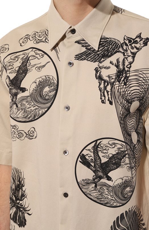 фото Хлопковая рубашка dries van noten