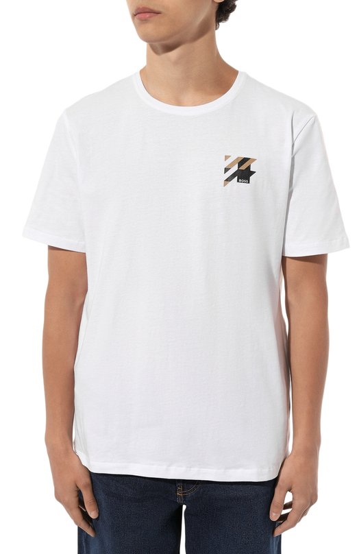 фото Хлопковая футболка boss