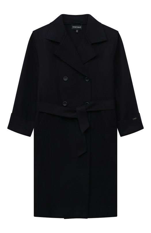 Шерстяное пальто Emporio Armani