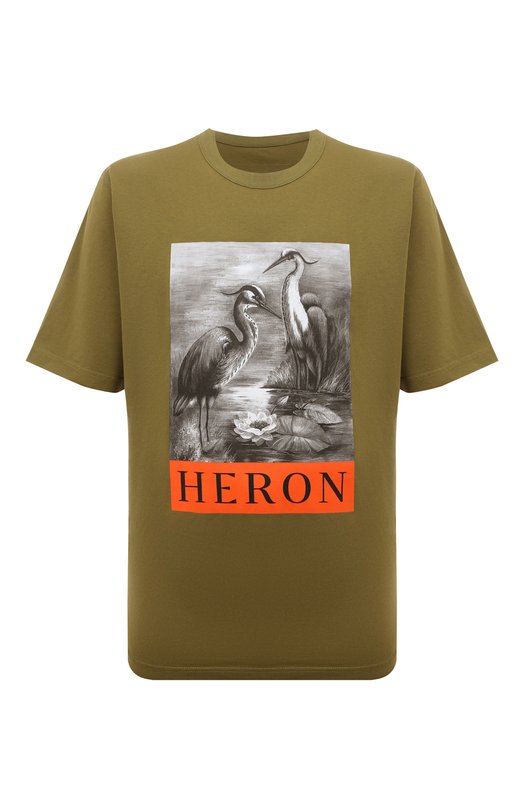 фото Хлопковая футболка heron preston