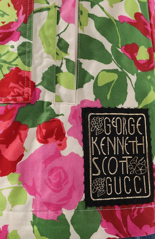 фото Хлопковый анорак gucci x ken scott gucci