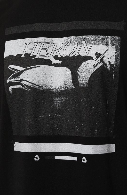 фото Хлопковая футболка heron preston