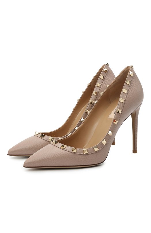 фото Кожаные туфли rockstud valentino