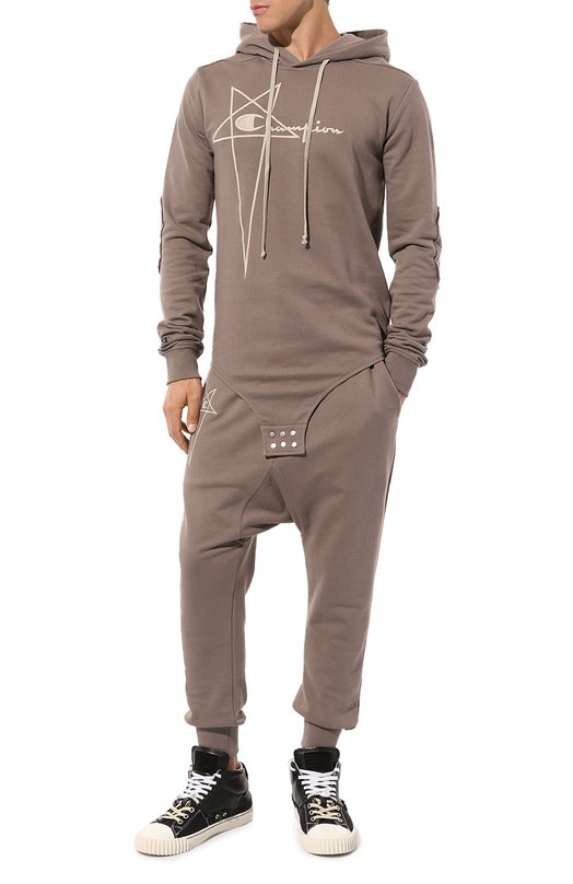 фото Хлопковое худи rick owens x champion rick owens