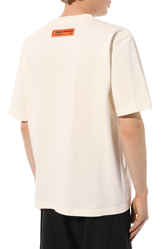 фото Хлопковая футболка heron preston