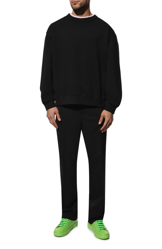 фото Кожаные кеды portofino dolce & gabbana