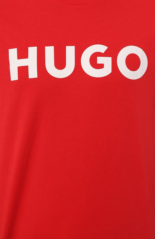 фото Хлопковая футболка hugo