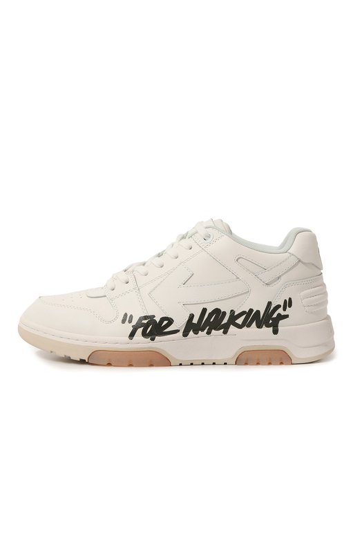 фото Кожаные кеды out of office off-white
