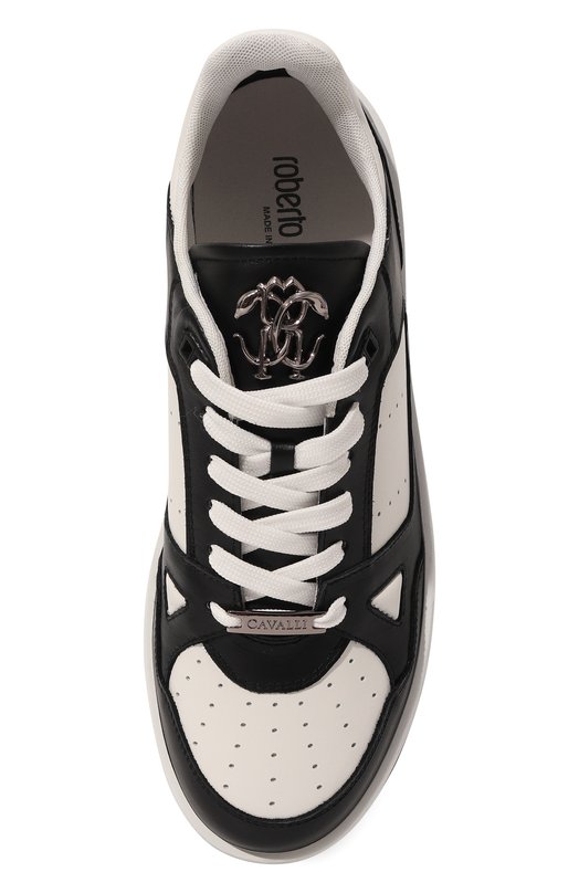 фото Кожаные кеды roberto cavalli