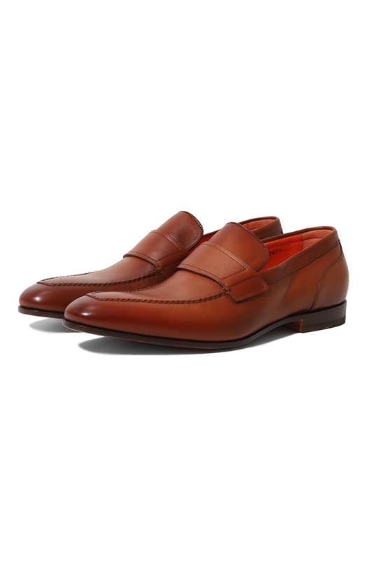 фото Кожаные лоферы santoni