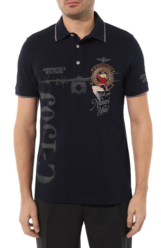 фото Хлопковое поло aeronautica militare
