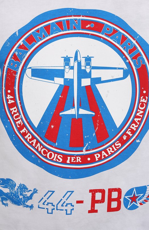 фото Хлопковая футболка balmain