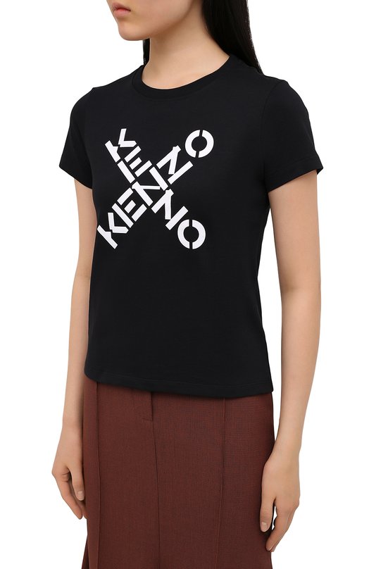 фото Хлопковая футболка kenzo sport kenzo