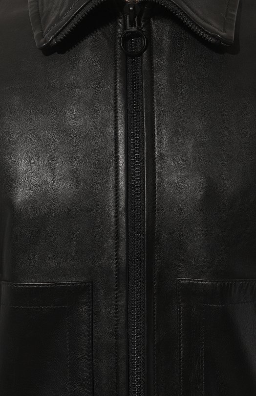 фото Кожаная куртка trussardi