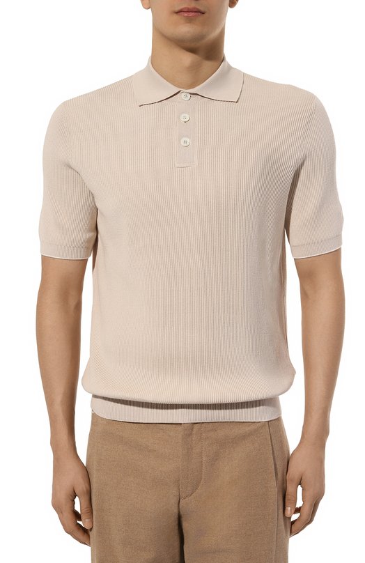 фото Хлопковое поло brunello cucinelli