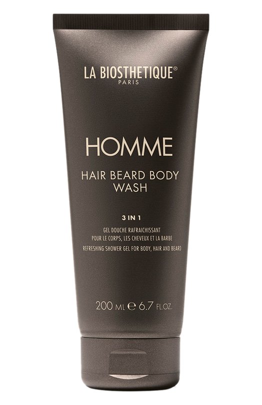 фото Очищающий, увлажняющий и освежающий гель для тела, волос и бороды (200ml) la biosthetique