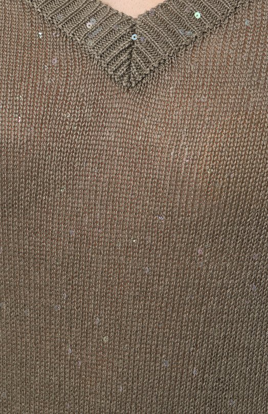 фото Пуловер изо льна и шелка brunello cucinelli