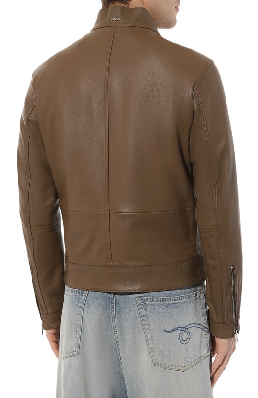 фото Кожаная куртка boss