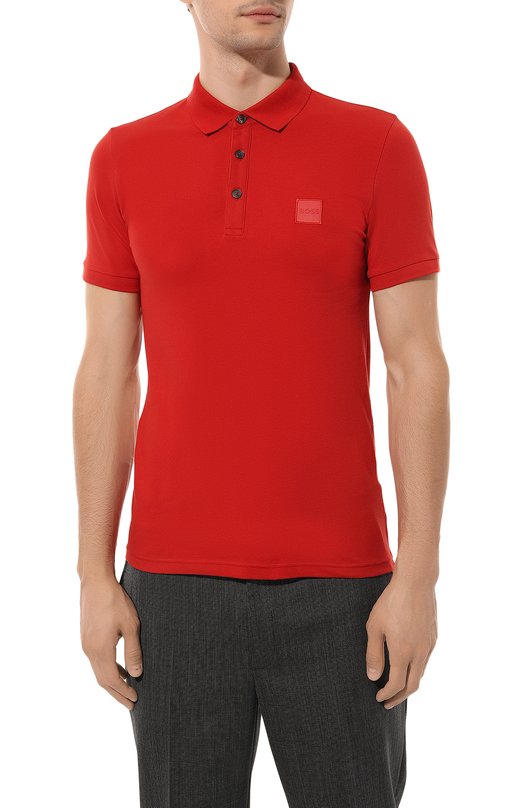 фото Хлопковое поло boss orange