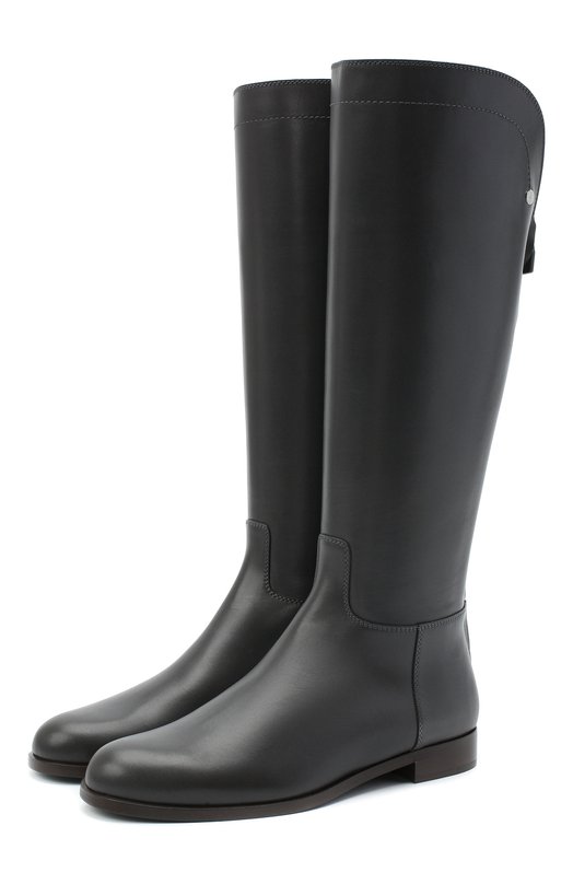 фото Кожаные сапоги welly loro piana