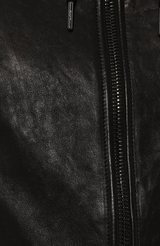 фото Кожаный бомбер barbed