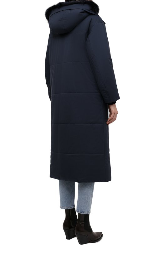 фото Парка с меховой отделкой loro piana