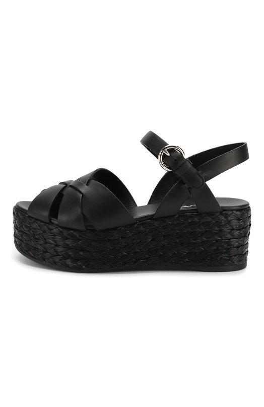 фото Кожаные босоножки prada