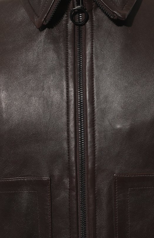 фото Кожаная куртка trussardi