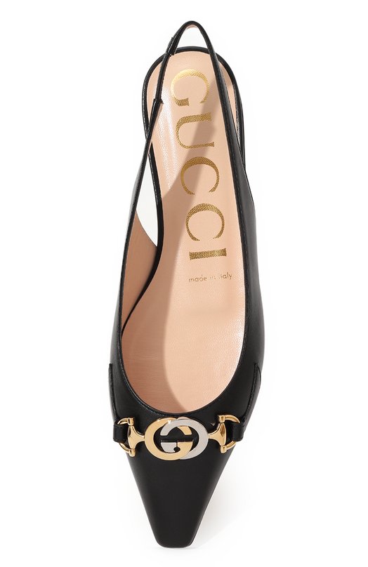 фото Кожаные балетки gucci