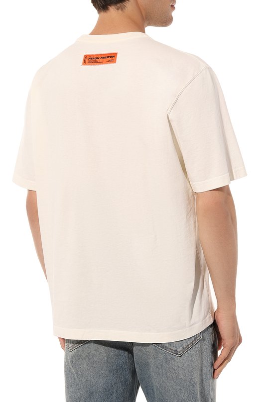 фото Хлопковая футболка heron preston