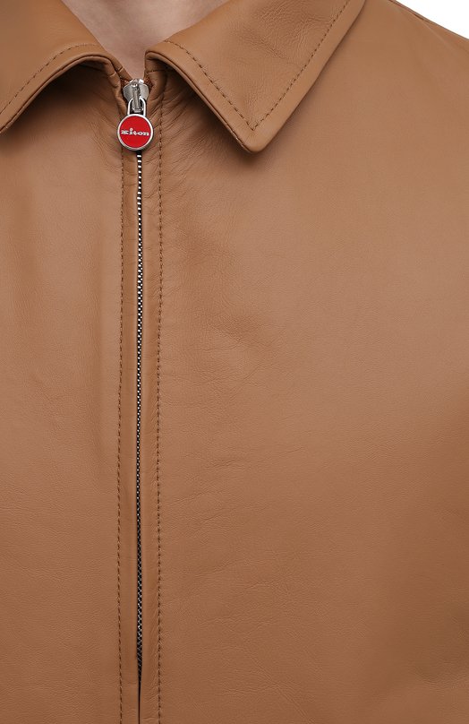 фото Кожаный бомбер kiton