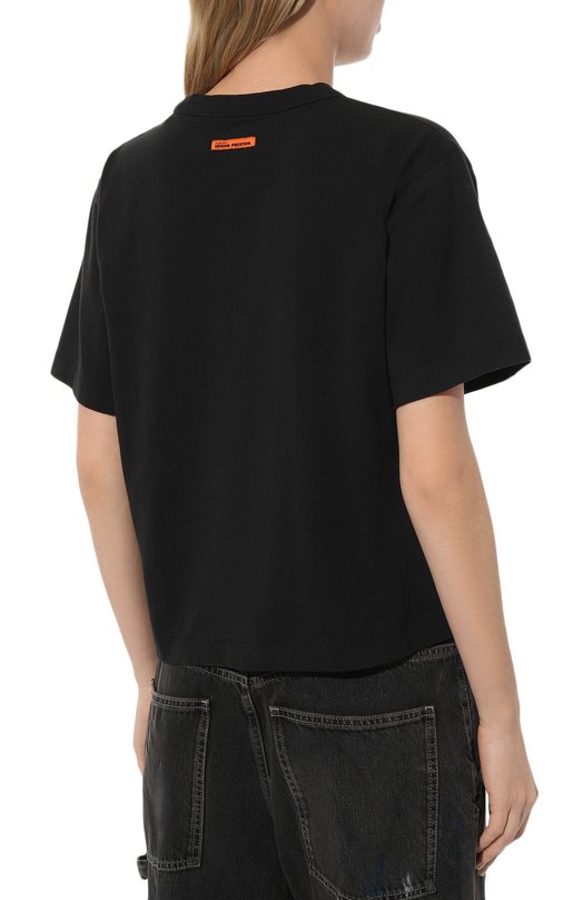 фото Хлопковая футболка heron preston