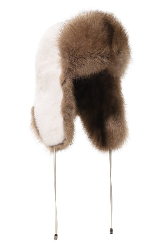 фото Шапка-ушанка из меха норки и соболя kussenkovv