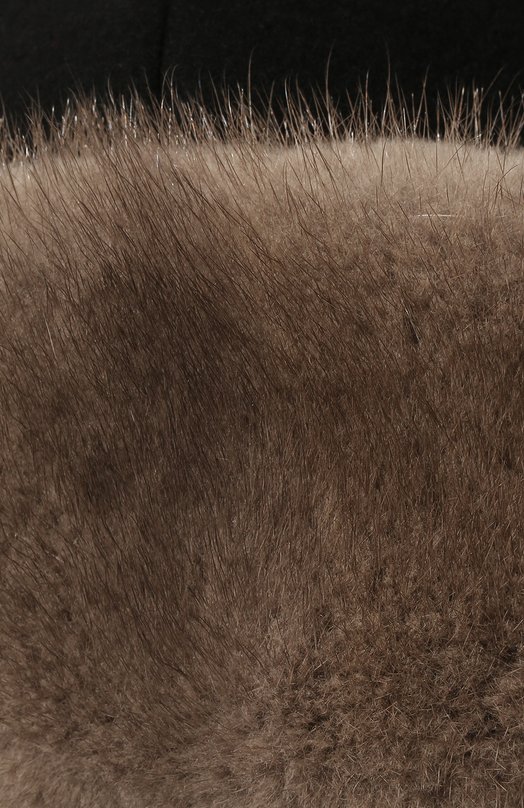 фото Шапка-ушанка бруклин с отделкой из меха норки furland
