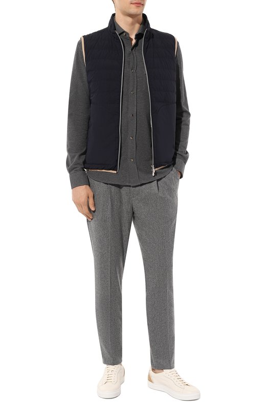 фото Хлопковая рубашка brunello cucinelli