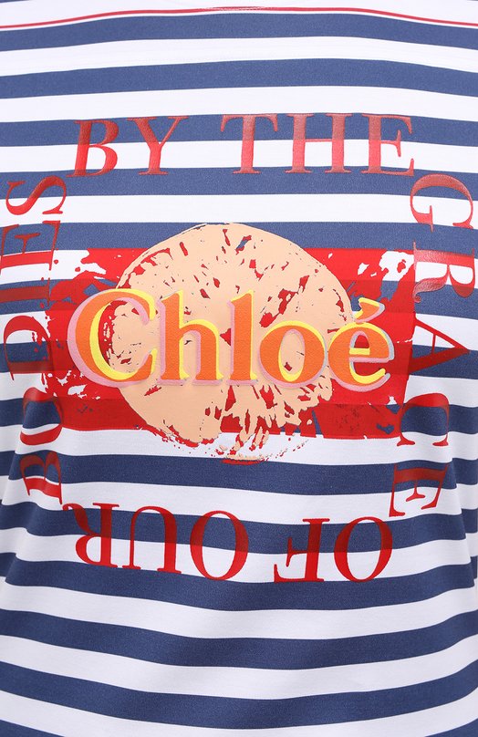 фото Хлопковый топ chloé