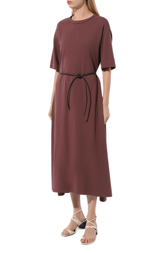 фото Хлопковое платье brunello cucinelli