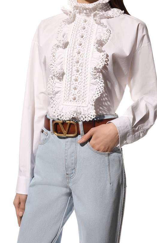 фото Кожаный ремень vlogo signature valentino