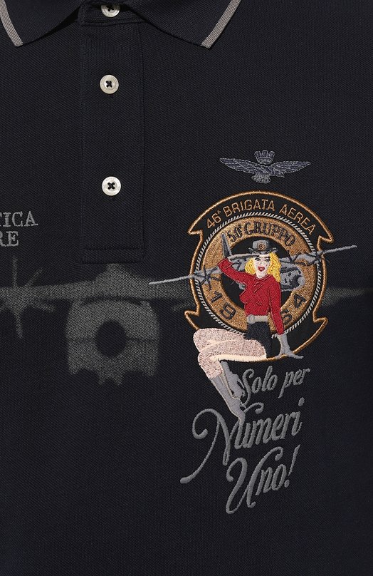 фото Хлопковое поло aeronautica militare