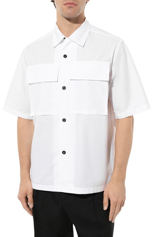 фото Хлопковая рубашка jil sander